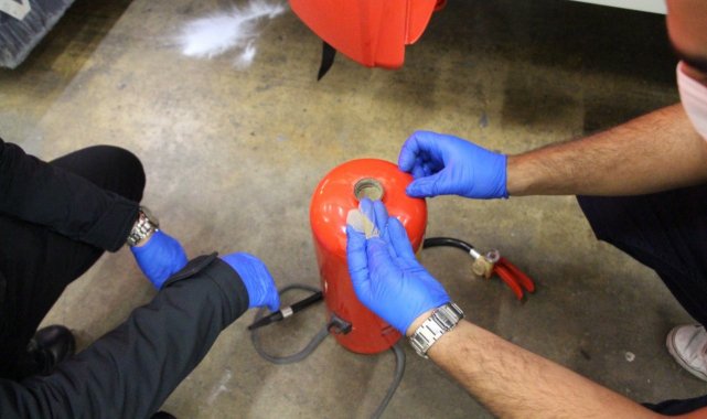 Kapıkule'de 13 milyon liralık operasyon: Yangın tüpüne 13 kilo eroin sakladılar