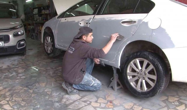 Kaportacılarda 'fırtına' mesaisi