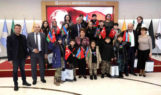 Karabağ Savaşı'nda şehit olan askerlerin çocukları Büyükşehirde