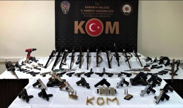 Karabük merkezli 6 ilde 'Tırpan' operasyonu kapsamında 43 şüpheli gözaltında