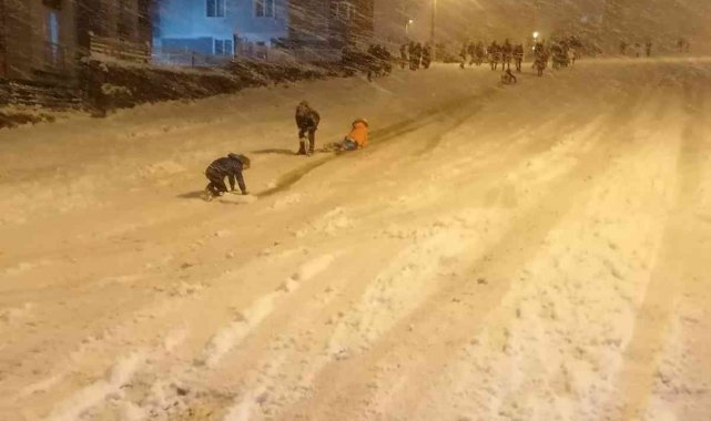 Karabük ve ilçelerinde eğitime kar engeli