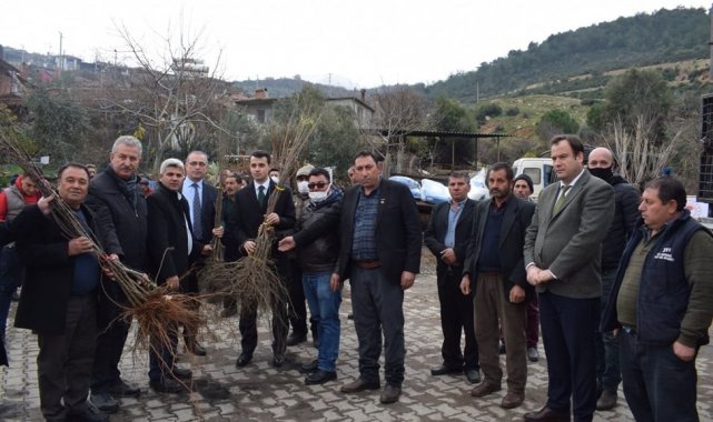 Karacasu'da yangın bölgesine milyonluk destek