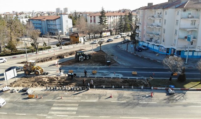 Karaman&#039;da asfalt ve kaldırım çalışmaları