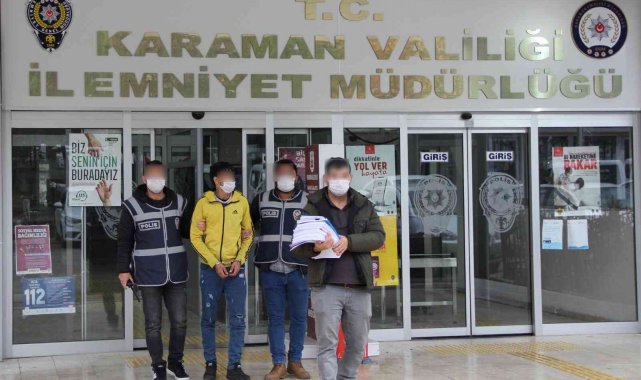 Karaman'da hırsızlıktan yakalanan şahıs tutuklandı
