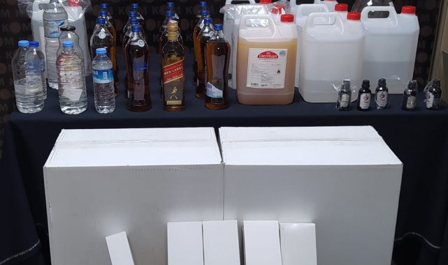 Karaman'da kaçak alkol operasyonu