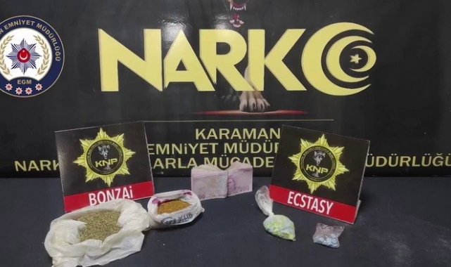Karaman&#039;da uyuşturucu ticareti yapan şüpheli tutuklandı