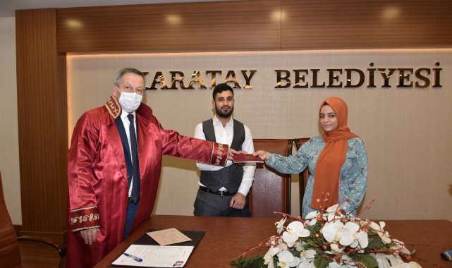 Karatay'da 2021'de 2 bin 800 çift mutluluğa "evet" dedi