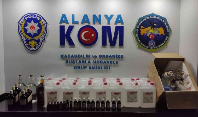Kargo ile gelen 110 litre etil alkol ele geçirildi
