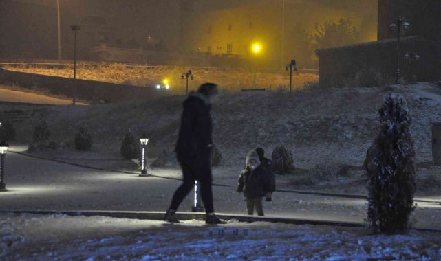 Kars'ta kar yağışı etkili oluyor