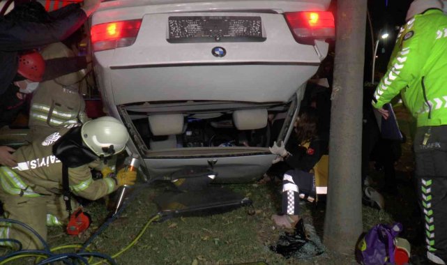 Kartal Sahil yolunda sıkışmalı trafik kazası: 1 yaralı