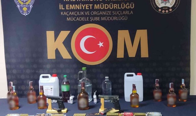 Kastamonu'da yılbaşı öncesi kaçak içki operasyonu