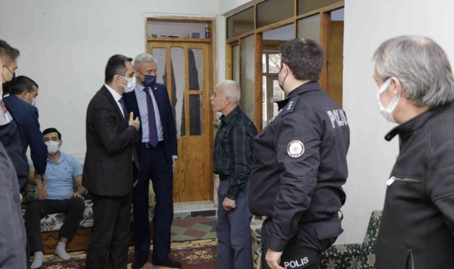 Kaymakam Arslanköylü'den Fırat Kalkanı Gazisi Ertuğrul'a geçmiş olsun ziyareti