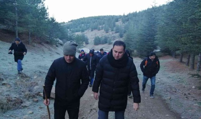 Kaymakam Bolat ve kurum amirleri doğa yürüyüşü yaptı