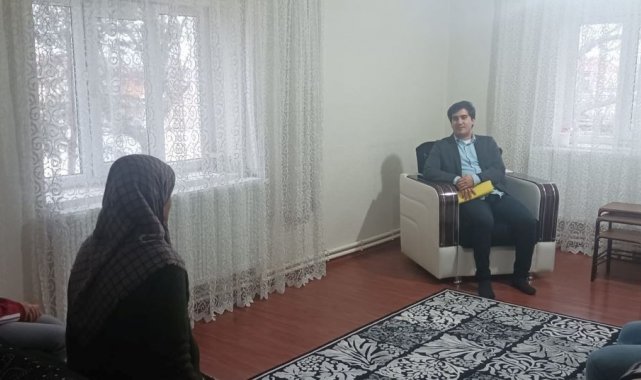 Kaymakam Çolak, velileri evinde ziyaret etti