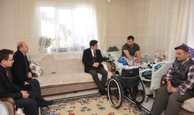 Kaymakam Düzgün&#039;den gazilere anlamlı ziyaret