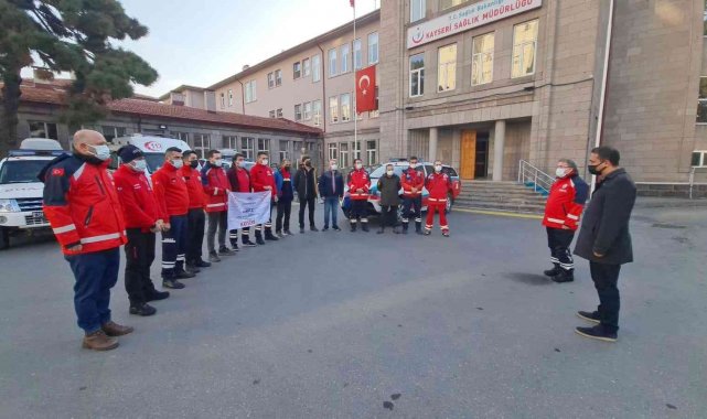 Kayseri UMKE gönüllüleri Hakkari'ye gitti