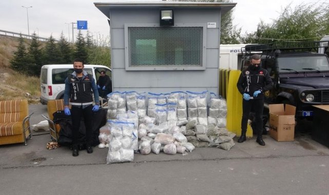 Kayseri'de 2021 yılında 668 şahsa uyuşturucudan işlem yapıldı, 464'ü tutuklandı