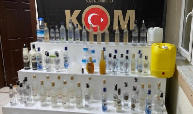 Kayseri'de sahte alkol operasyonu