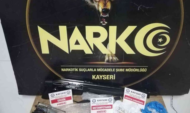 Kayseri'de uyuşturucu operasyonu: 3 gözaltı