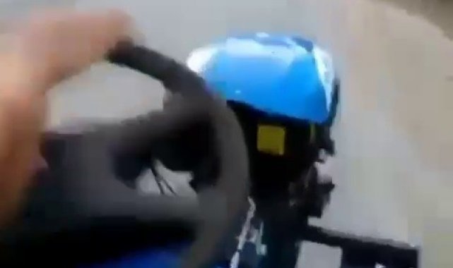 Kendi kazalarını işte böyle kaydettiler