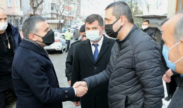 Kıbrıs gazisinin ailesine taziye ziyareti