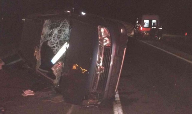 Kırıkkale'de iki otomobil çarpıştı: 5 yaralı