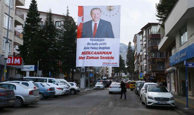 Kızılcahamam&#039;da Erdoğan heyecanı