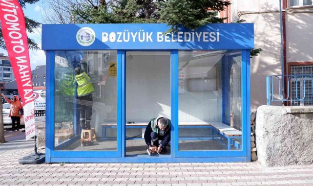 Klimalı duraklar kış mevsiminin soğuk günlerine hazırlanıyor