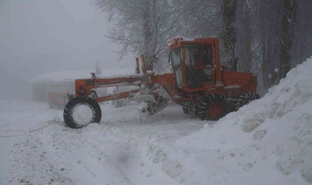 Kocayayla Geçidi'nde ulaşıma kar engeli