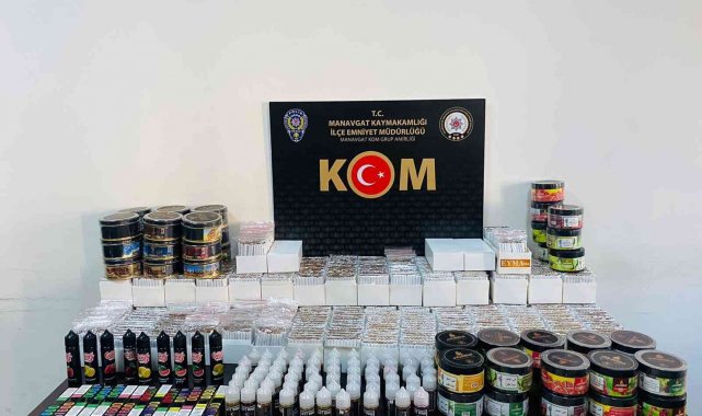 KOM ekiplerinden sigara ve tütün baskını