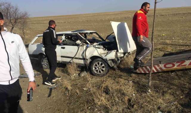 Kontrolden çıkan otomobil şarampole takla attı: 1 yaralı