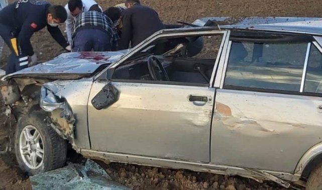 Kontrolden çıkan otomobil takla attı: 1 yaralı