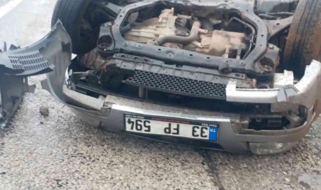Kontrolden çıkan otomobil takla attı: 2 yaralı