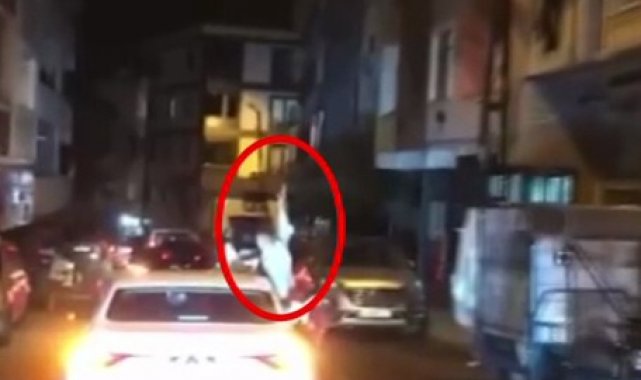 Konvoyda silahla havaya ateş açan maganda yakalandı