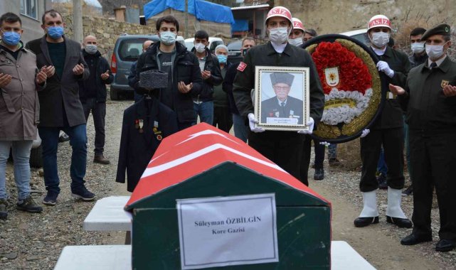 Kore gazisi son yolculuğuna uğurlandı