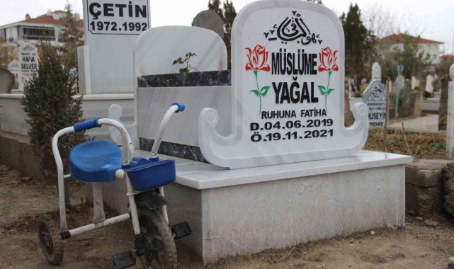 Küçük Müslüme'nin mezar taşı yürekleri dağladı