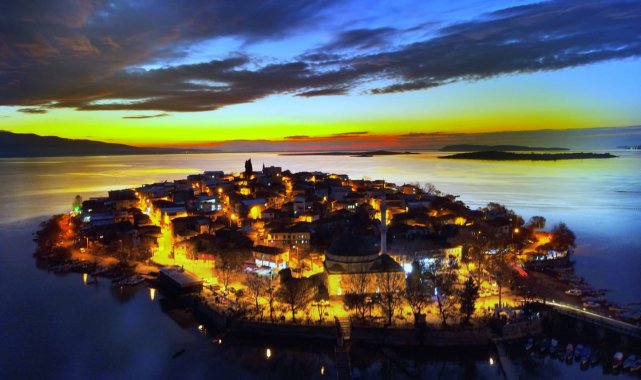 Küçük Venedik'te muhteşem gün batımı