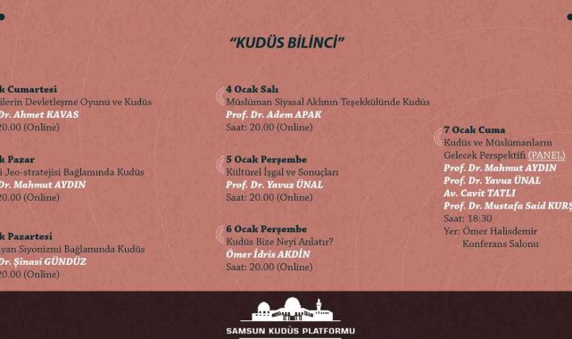 Kudüs Bilinci programına başvurular kabul ediliyor