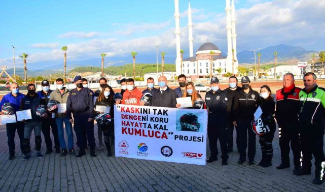 Kumluca'da motosiklet kazalarının önüne geçmek için 'projeli' önlem