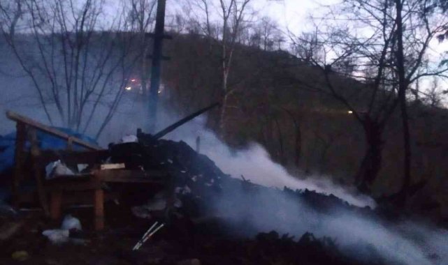 Kumru&#039;da depo yangını