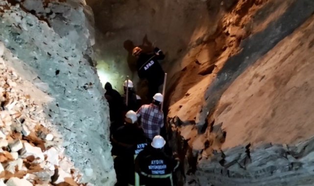 Kuşadası'nda göçük altında kalan işçi hayatını kaybetti