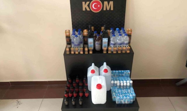Kuşadası'nda kaçak içki operasyonu