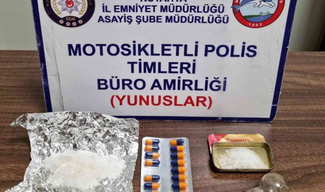 Kütahya'da bir şahsın üzerinde uyuşturucu ele geçirildi