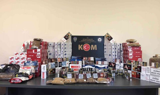 Kütahya'da kaçak tütün operasyonu