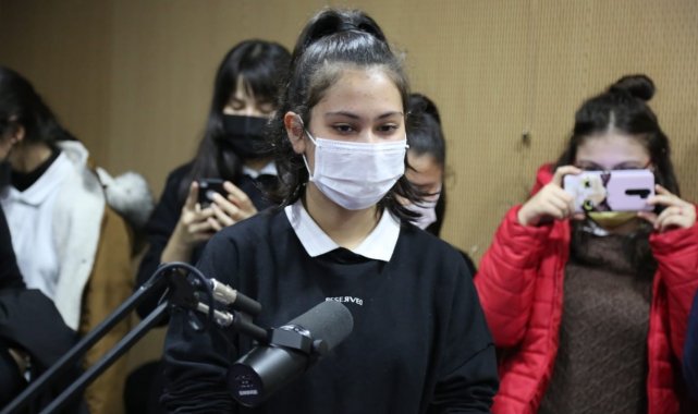 Lise öğrencilerinden Radyo Angara TV'ye ziyaret