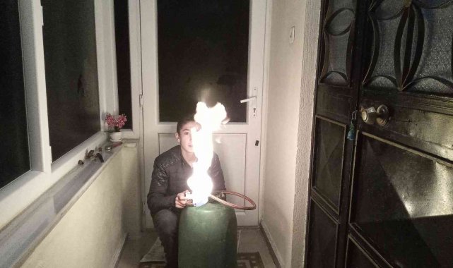 Lise öğrencisi 50 TL&#039;ye biyogaz üretti