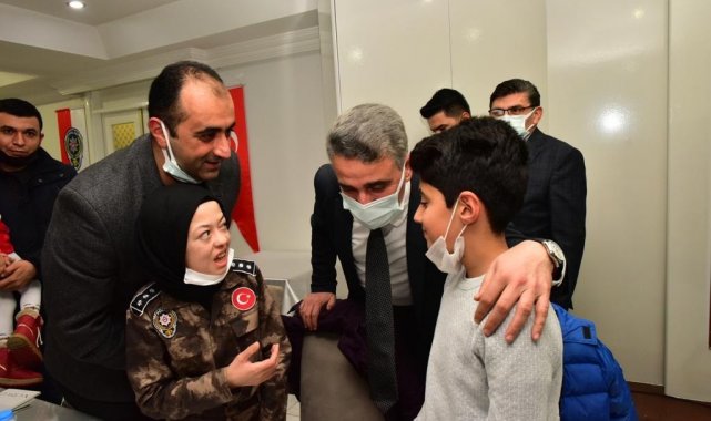 Malatya polisi engellilerin yanında