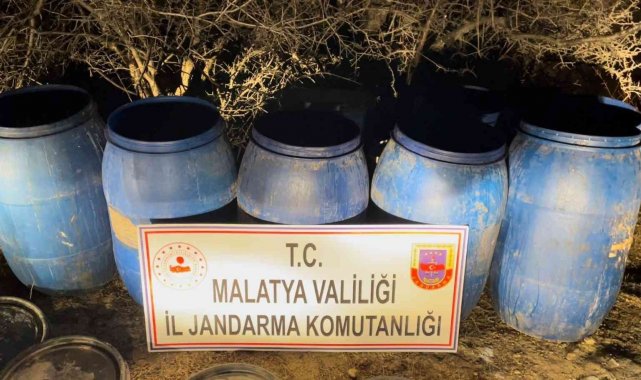 Malatya'da 2 bin litre sahte alkol ele geçirildi