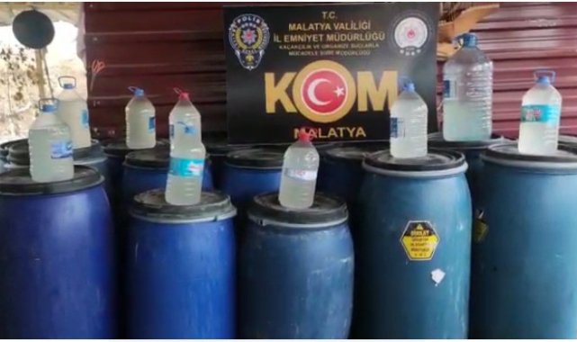 Malatya'da sahte alkol operasyonu: 4 gözaltı