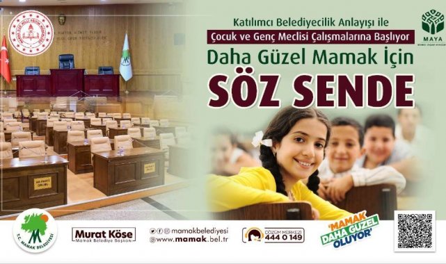 Mamak'ta Çocuk Gençlik ve Gençlik Meclisi kuruldu